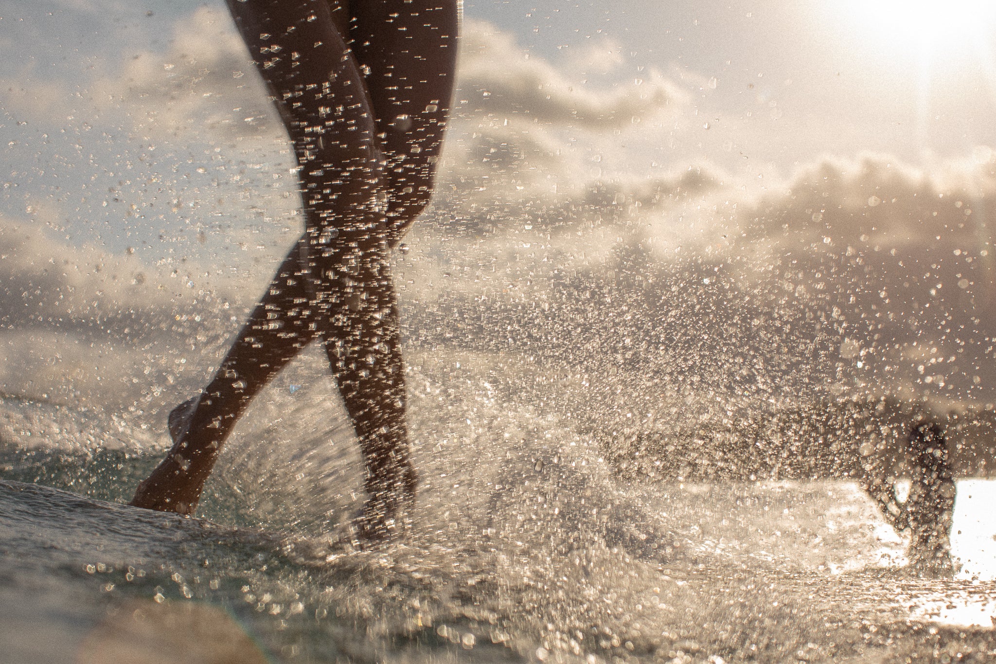 Sunward bound - Long boarder surfing 